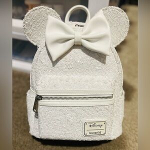 Disney Loungefly Sequin Wedding Series Backpack